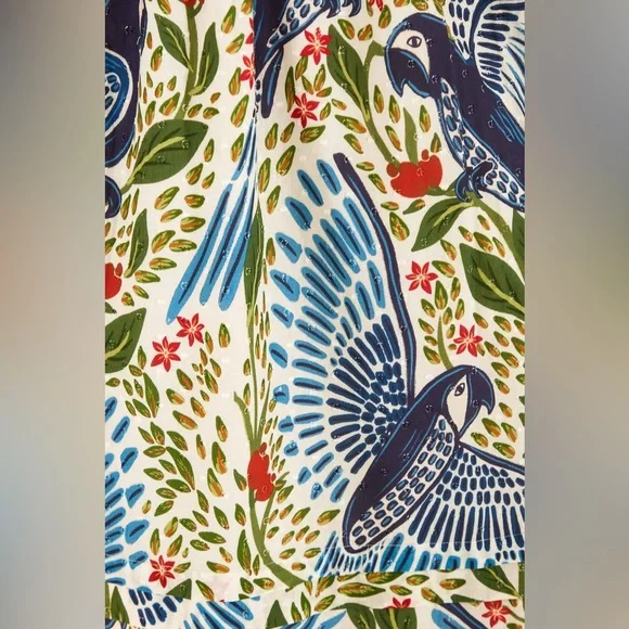 Off White Macaw Flight Smocked Maxi Dress FARM Rio - Picture 5 of 6